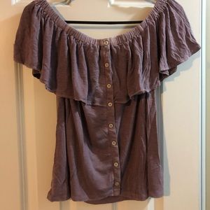 AE off the shoulder shirt